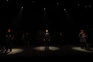 Chris Henry, Bob Stillman, Sean Allan Krill; Company @ BroadwayWorld Chris Henry, Bob Stillman, Sean Allan Krill; Company Photo