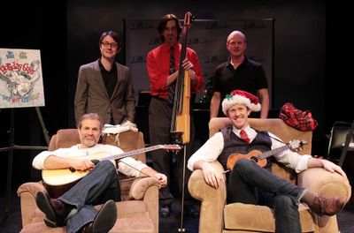 Marc Kudisch, Jeffry Denman and the band Photo