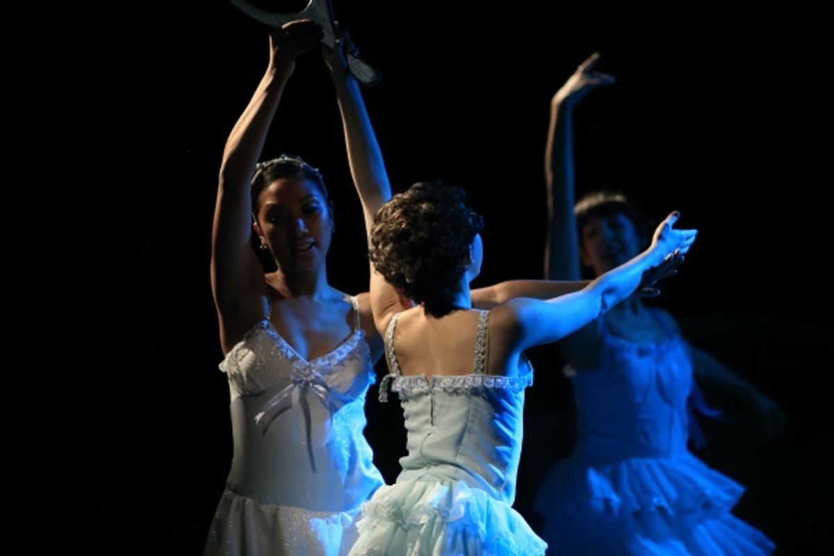 Jan Javier, Micki Weiner and Macy Sullivan from the cast of Chase Brock's 'The Nutcracker' at 