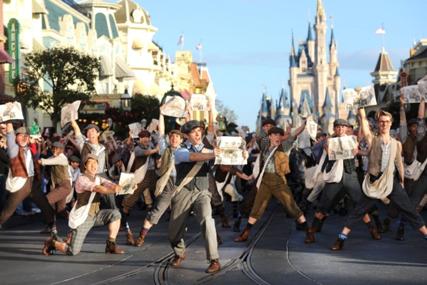 Photo Flash: NEWSIES Performs for the 2012 Disney Parks Christmas Day Parade! Photo Flash: NEWSIES Performs for the 2012 Disney Parks Christmas Day Parade! Image