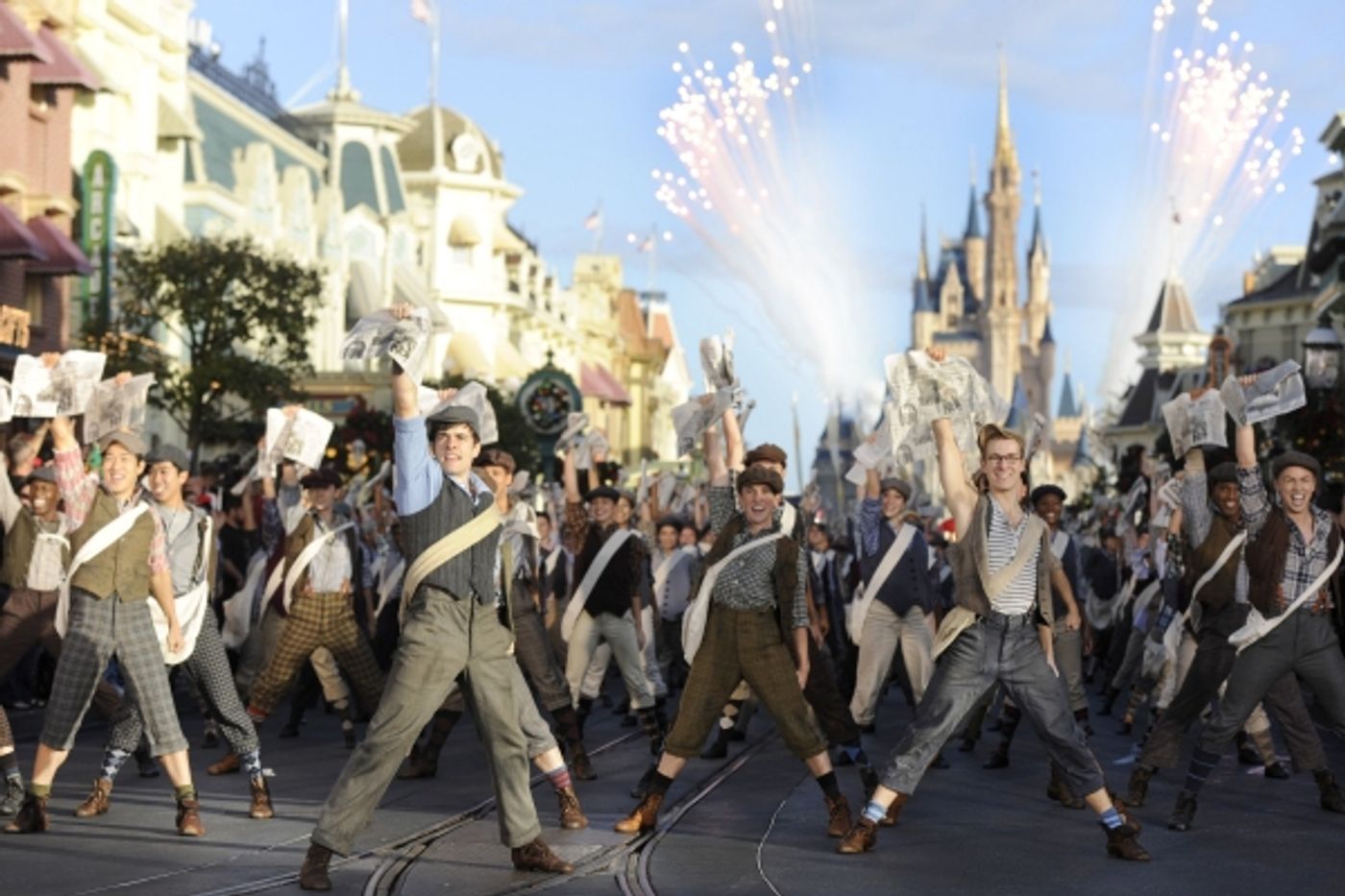 Photo Flash: NEWSIES Performs for the 2012 Disney Parks Christmas Day Parade! Photo Flash: NEWSIES Performs for the 2012 Disney Parks Christmas Day Parade! Image
