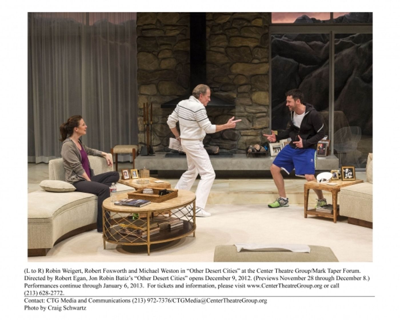 Photo Flash: First Look at Jeannie Berlin, Robert Foxworth and More in OTHER DESERT CITIES  Image