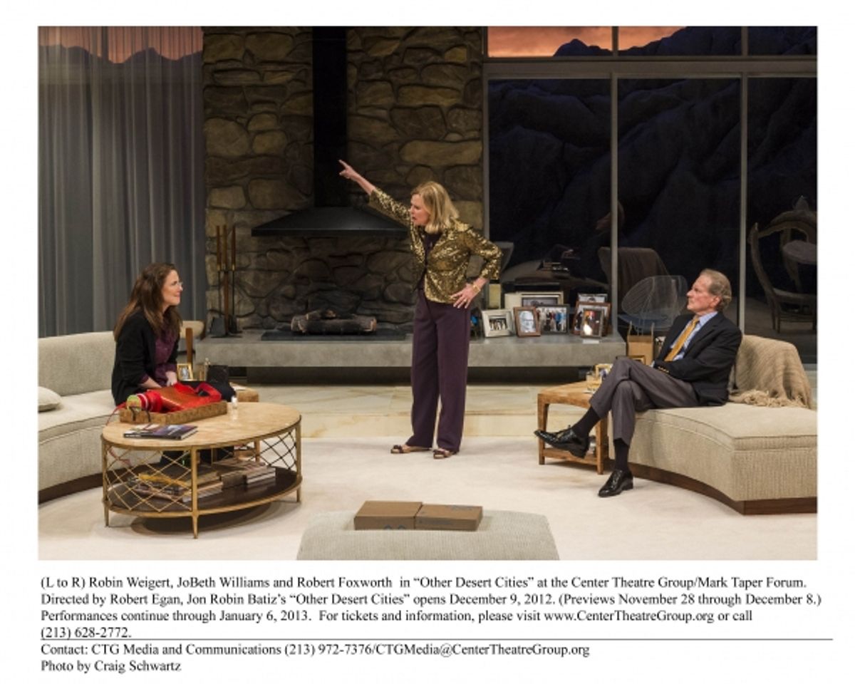 Robin Weigert, JoBeth Williams and Robert Foxworth  at 