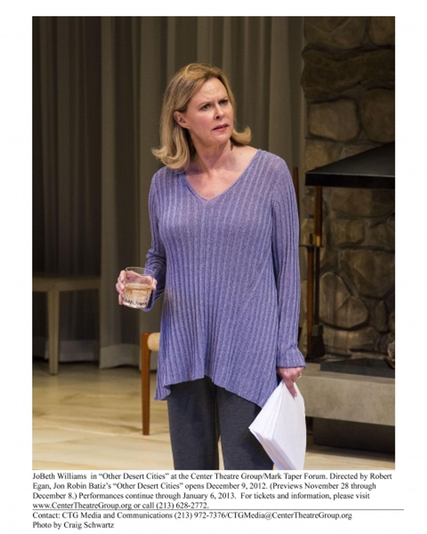 Photo Flash: First Look at Jeannie Berlin, Robert Foxworth and More in OTHER DESERT CITIES  Image