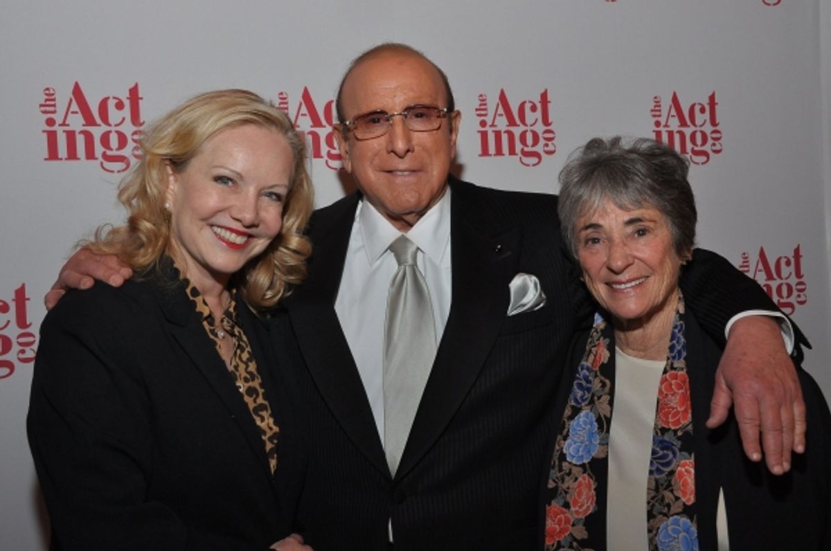 Susan Stroman, Clive Davis, and Acting Company Producer, Margot Harley at 