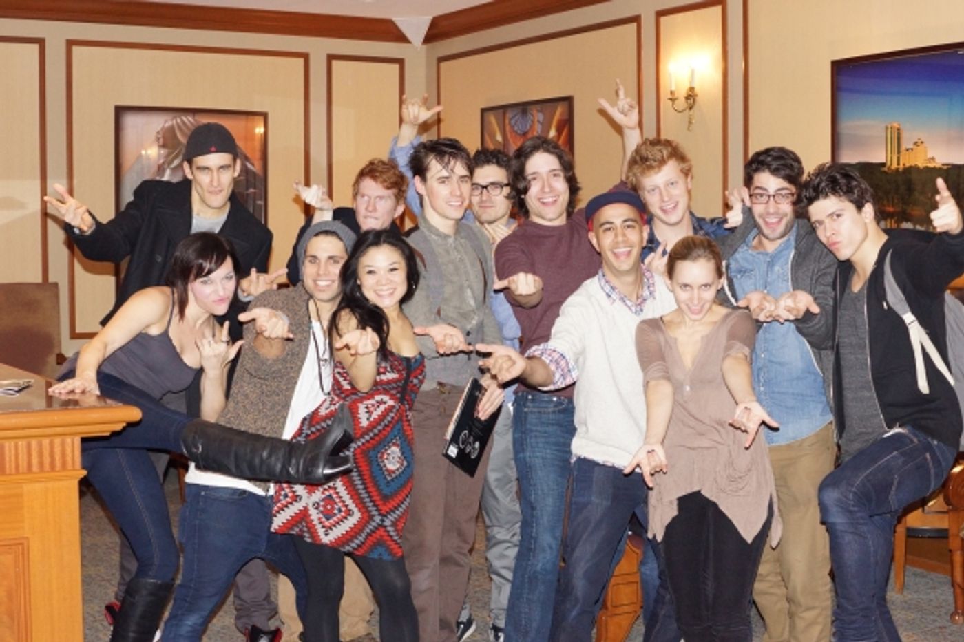 Photo Flash: SPIDER-MAN & OLD MAN AND THE OLD MOON Casts Go on Theatre Field Trips!  Image