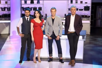Ludo Lefebvre, Nigella Lawson, Brian Malarkey, Anthony Bourdain Photo