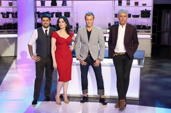 Ludo Lefebvre, Nigella Lawson, Brian Malarkey, Anthony Bourdain Photo