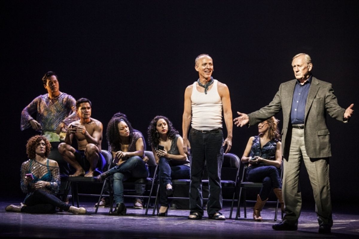 Len Cariou and the cast of 'Mamma Mia' at 