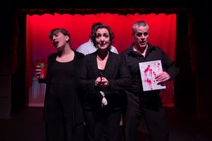  Priscilla Squiers, Jessica Smith, and Tom Denihan in the vignette "A Little Complex, Photo