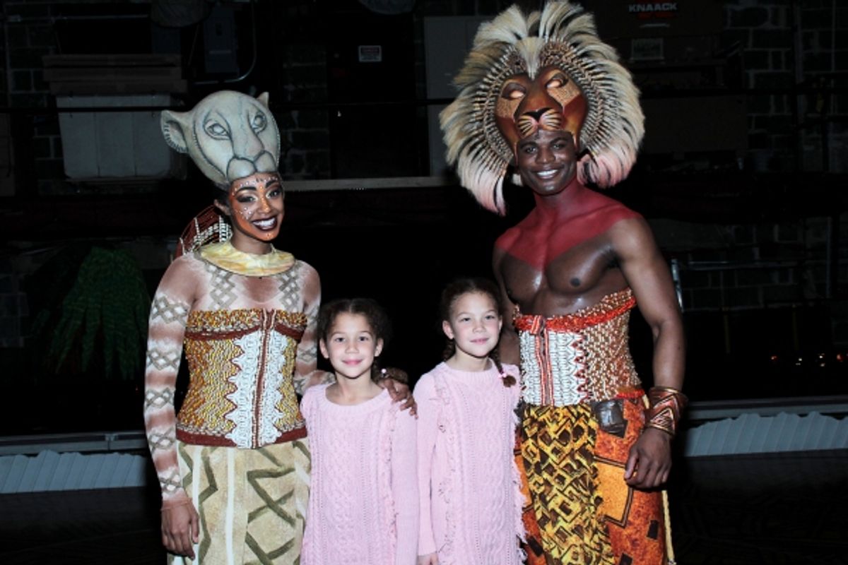 Chantel Riley, Sophia Strahan, Isabella Strahan, Andile Gumbi at 