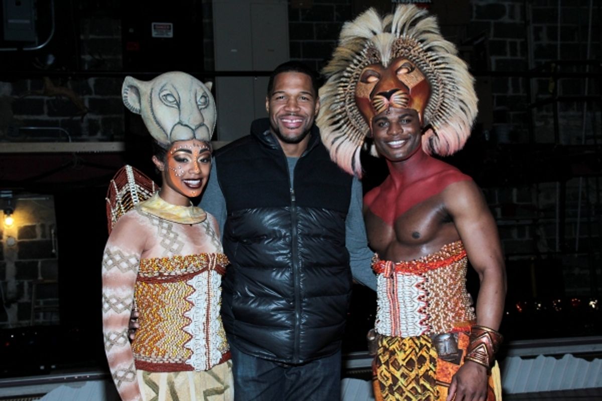 Chantel Riley, Michael Strahan, Andile Gumbi at 