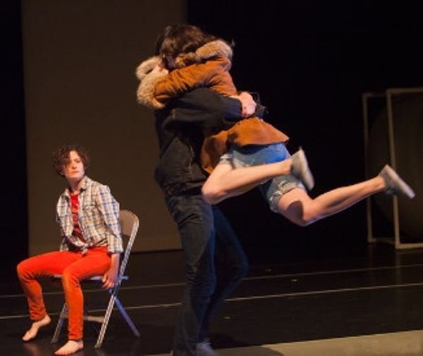 Matthew Dieckman and Julie Hammond enjoy a sweet moment as Faith Helma looks on. Phot Photo