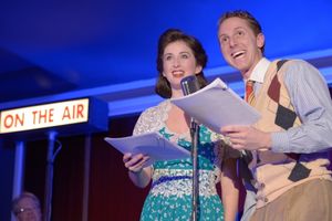 Amelia Hammond plays Mary Hatch and Trevor Pittinger plays George Bailey Photo