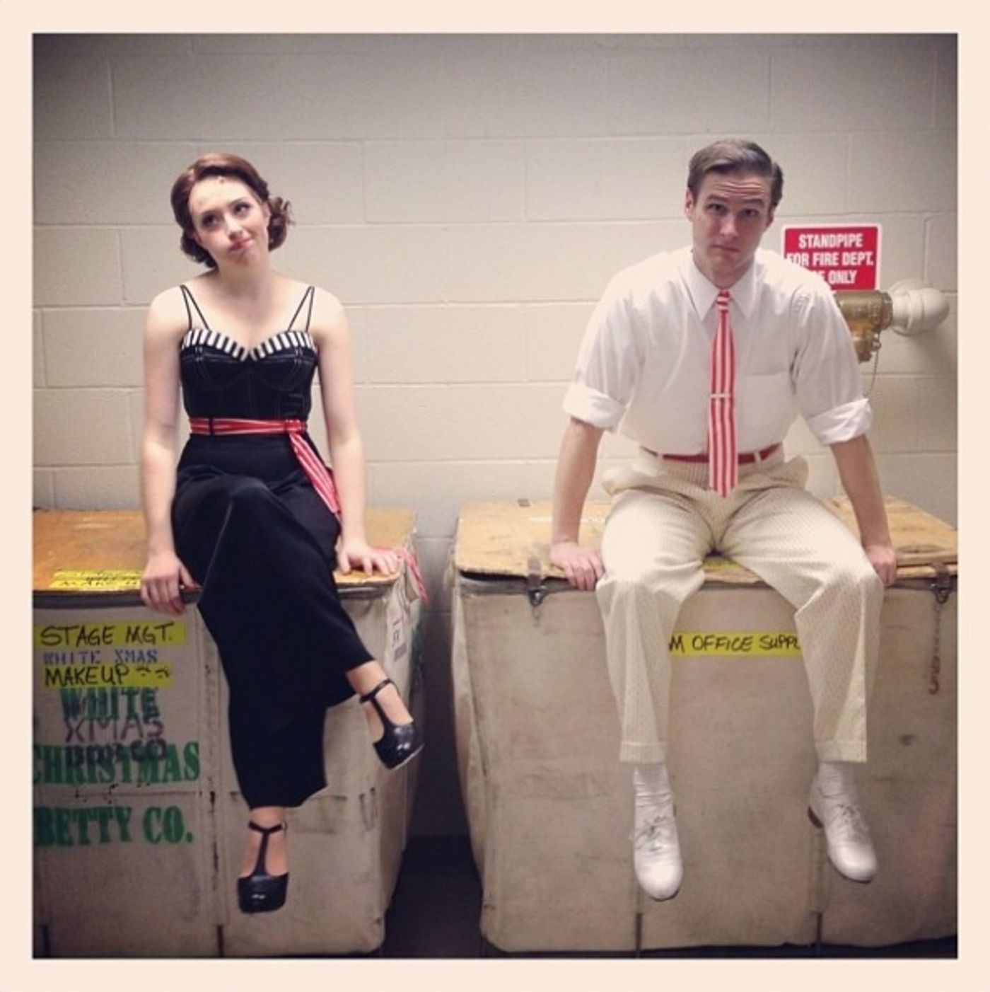 Photo Flash: Saturday Intermission Pics, Dec 8, Part 2 - SCANDALOUS Says Farewell, EVITA's Secret Santa, Elves on Shelves, and More! Photo Flash: Saturday Intermission Pics, Dec 8, Part 2 - SCANDALOUS Says Farewell, EVITA's Secret Santa, Elves on Shelves, and More! Image