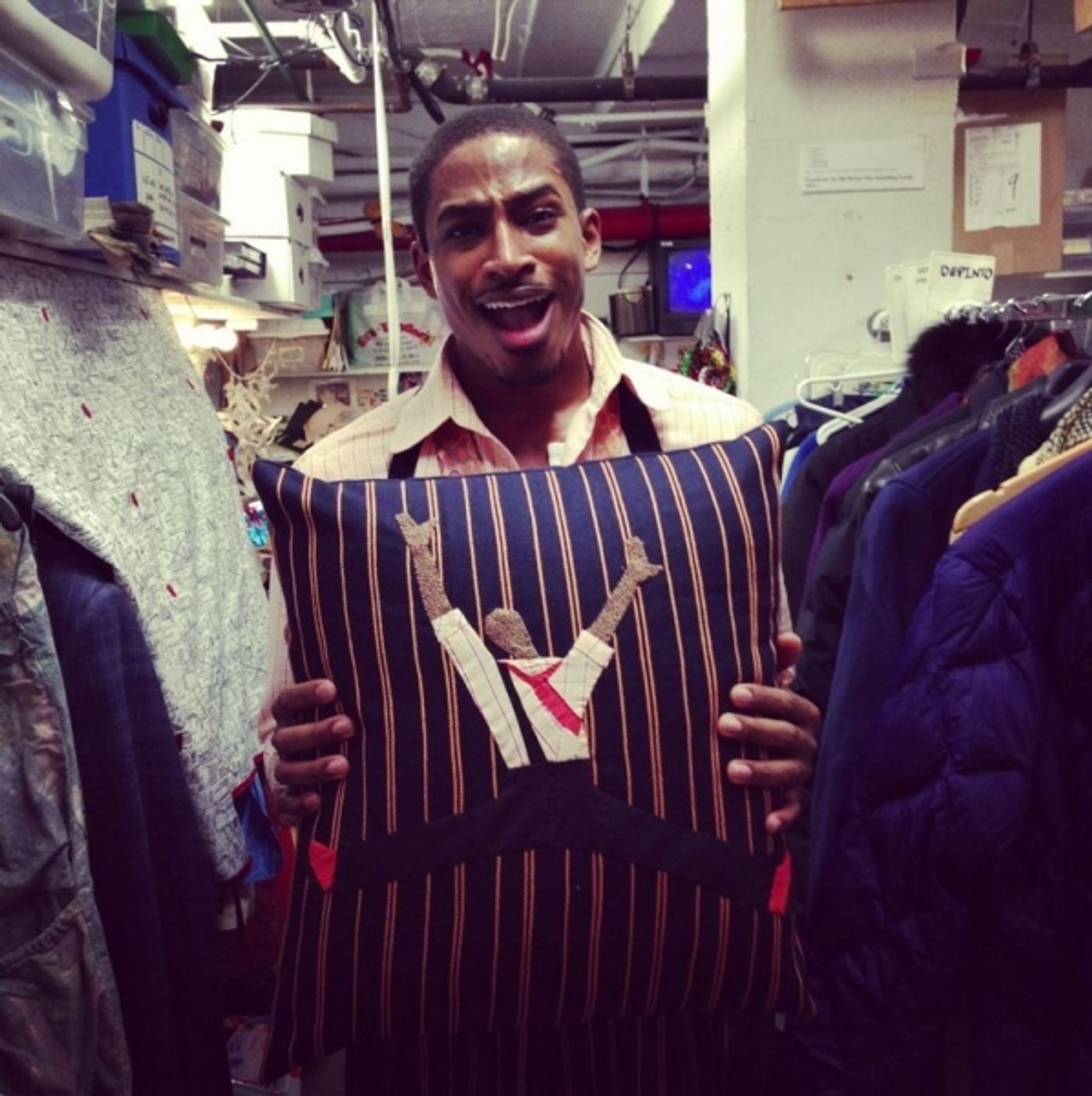 Photo Flash: Saturday Intermission Pics, Dec 8, Part 2 - SCANDALOUS Says Farewell, EVITA's Secret Santa, Elves on Shelves, and More! Photo Flash: Saturday Intermission Pics, Dec 8, Part 2 - SCANDALOUS Says Farewell, EVITA's Secret Santa, Elves on Shelves, and More! Image