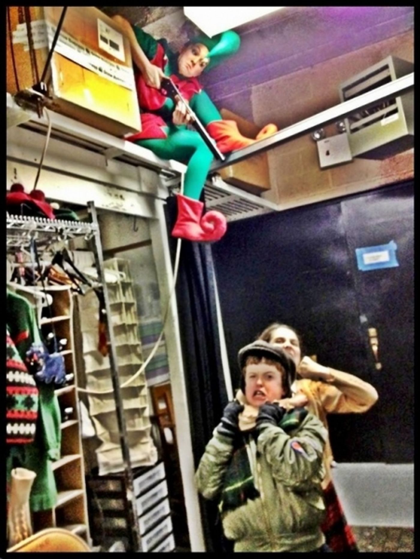 Photo Flash: Saturday Intermission Pics, Dec 8, Part 2 - SCANDALOUS Says Farewell, EVITA's Secret Santa, Elves on Shelves, and More! Photo Flash: Saturday Intermission Pics, Dec 8, Part 2 - SCANDALOUS Says Farewell, EVITA's Secret Santa, Elves on Shelves, and More! Image