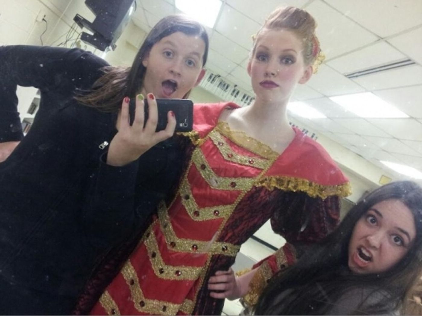 Photo Flash: Saturday Intermission Pics, Dec 8, Part 2 - SCANDALOUS Says Farewell, EVITA's Secret Santa, Elves on Shelves, and More! Photo Flash: Saturday Intermission Pics, Dec 8, Part 2 - SCANDALOUS Says Farewell, EVITA's Secret Santa, Elves on Shelves, and More! Image