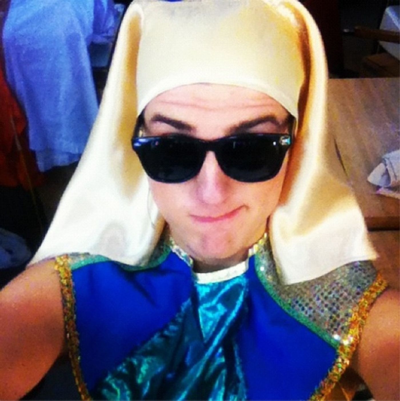 Photo Flash: Saturday Intermission Pics, Dec 8, Part 2 - SCANDALOUS Says Farewell, EVITA's Secret Santa, Elves on Shelves, and More! Photo Flash: Saturday Intermission Pics, Dec 8, Part 2 - SCANDALOUS Says Farewell, EVITA's Secret Santa, Elves on Shelves, and More! Image