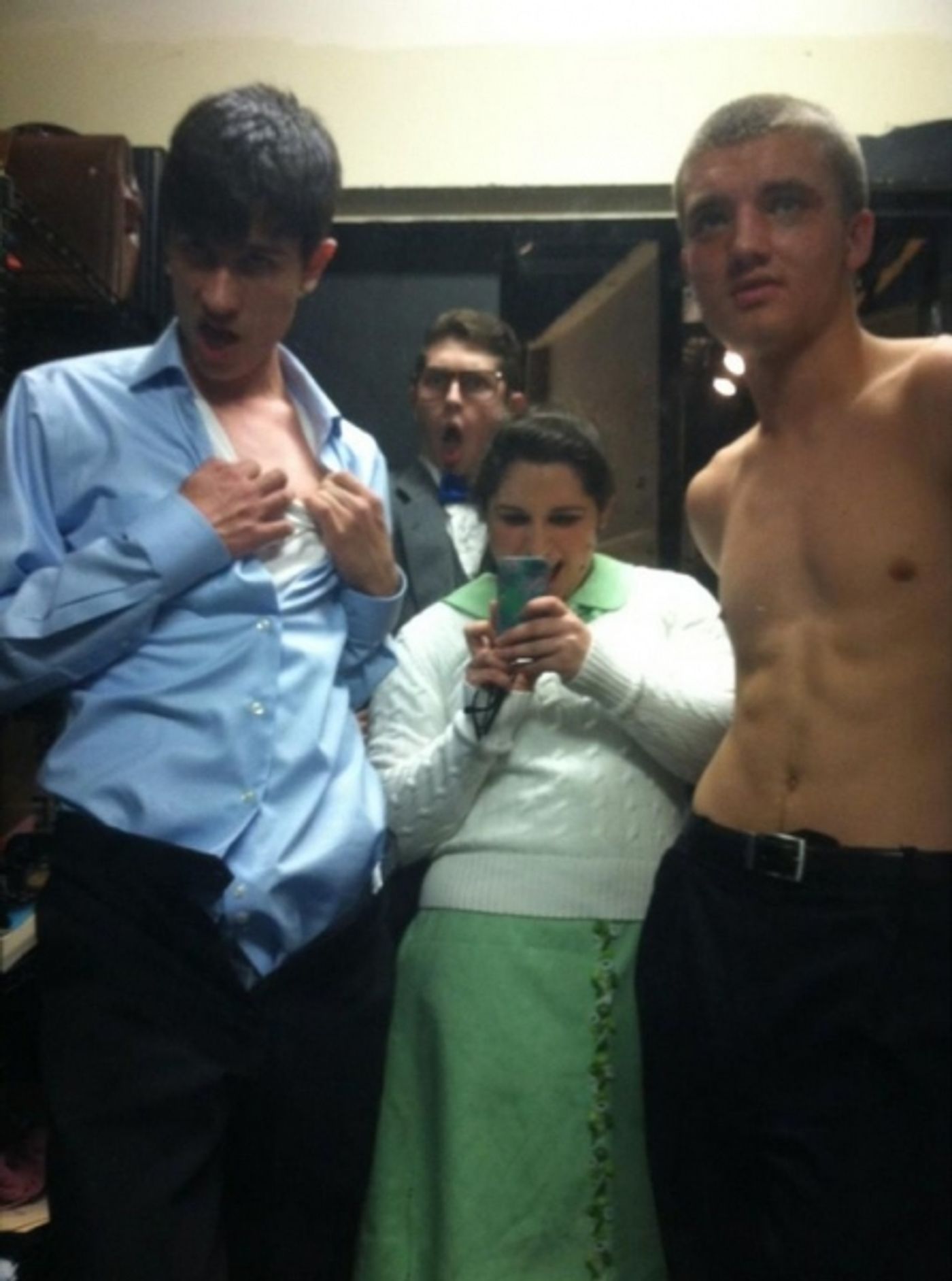 Photo Flash: Saturday Intermission Pics, Dec 8, Part 2 - SCANDALOUS Says Farewell, EVITA's Secret Santa, Elves on Shelves, and More! Photo Flash: Saturday Intermission Pics, Dec 8, Part 2 - SCANDALOUS Says Farewell, EVITA's Secret Santa, Elves on Shelves, and More! Image