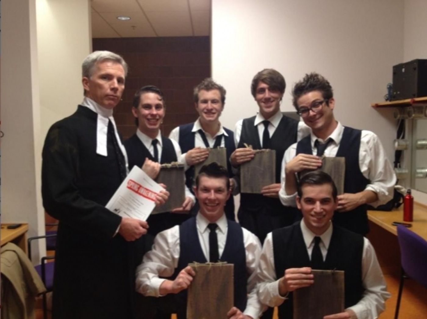 Photo Flash: Saturday Intermission Pics, Dec 8, Part 2 - SCANDALOUS Says Farewell, EVITA's Secret Santa, Elves on Shelves, and More! Photo Flash: Saturday Intermission Pics, Dec 8, Part 2 - SCANDALOUS Says Farewell, EVITA's Secret Santa, Elves on Shelves, and More! Image