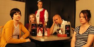 L to R: Melanie Martin, Reagan Elizabeth, Matt Hune, Greg Dean, and Caroline Menefee Photo