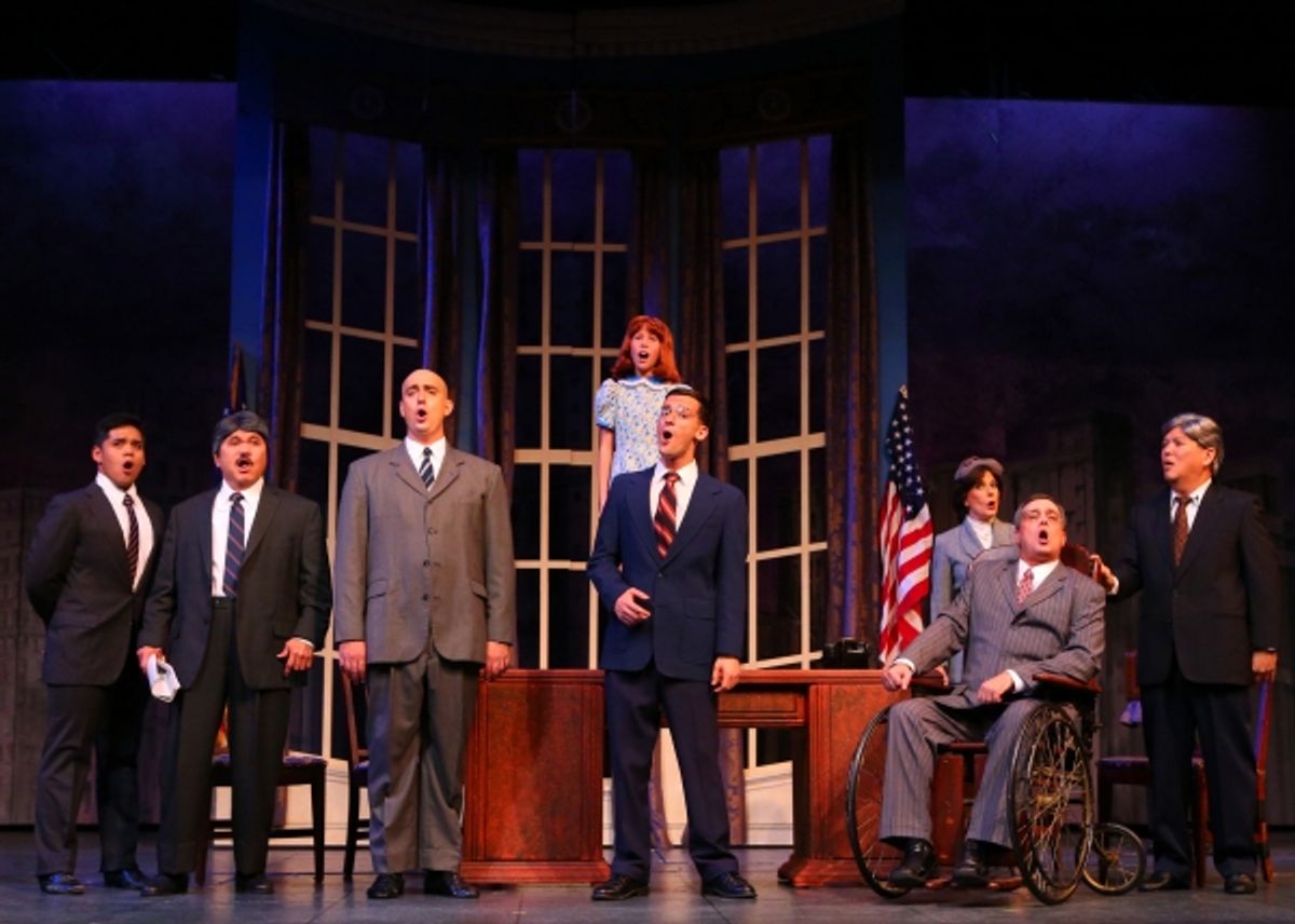 Riley Newton, Marvin Rea, and Chris Gritti, with Cabinet Members at 