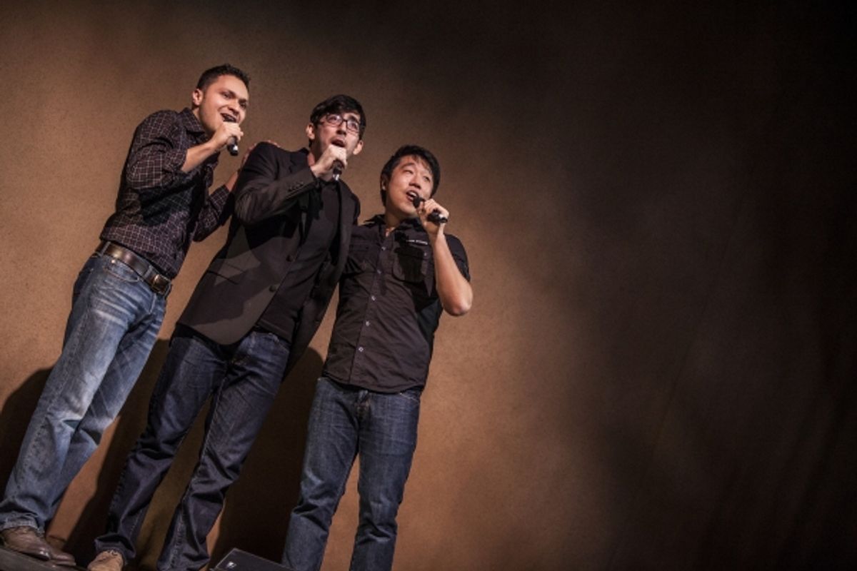 Steve Chazaro, Max Crumm and Raymond J. Lee at 