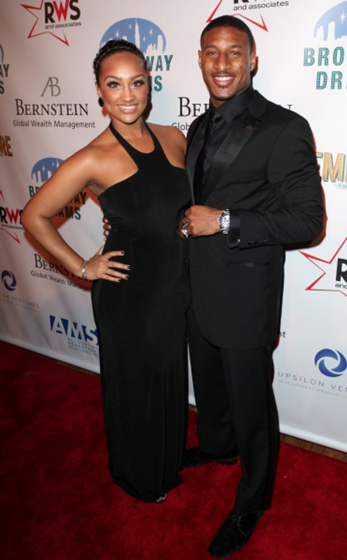 Justin Tryon & guest at Annaleigh Ashford, Katie Holmes, and More at Broadway Dreams Foundation's 2012 Gala