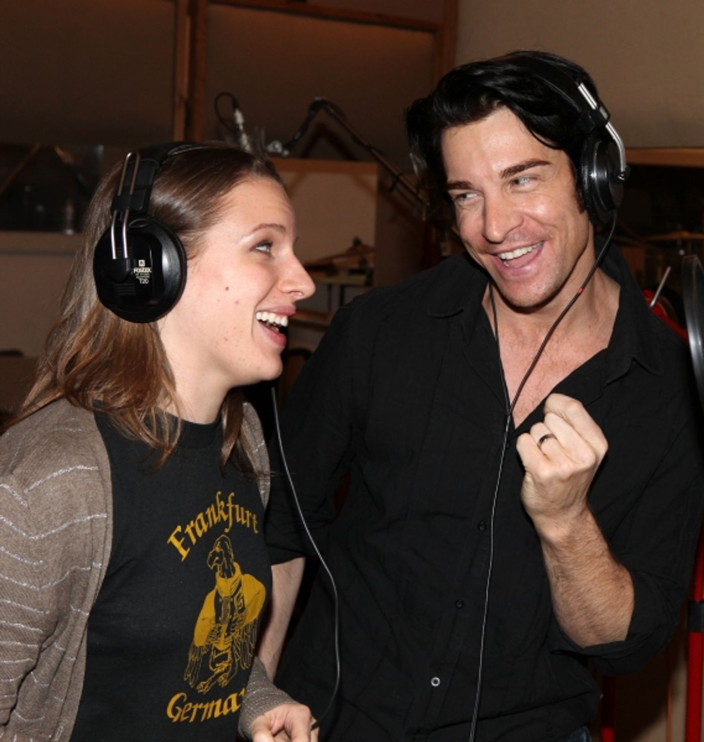 Photo Coverage: In the Recording Studio with the Cast of THE MYSTERY OF EDWIN DROOD!  Image