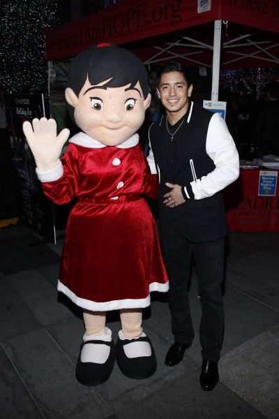 Stefano Langone and PADRES mascot Photo