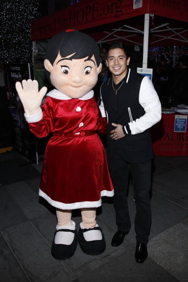 Stefano Langone and PADRES mascot Photo