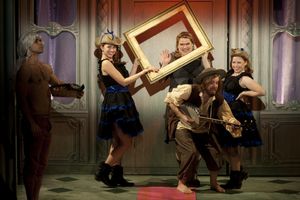 Alex Coelho, Whitney Conkling, Bonnie Milligan, Matthew Cox, and Jennifer McCormick Photo