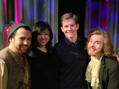 Zac Moon (Parson Bull), Angela Lin, Rory OÃ¢â‚¬â„¢Malley (from Book of Morm Photo