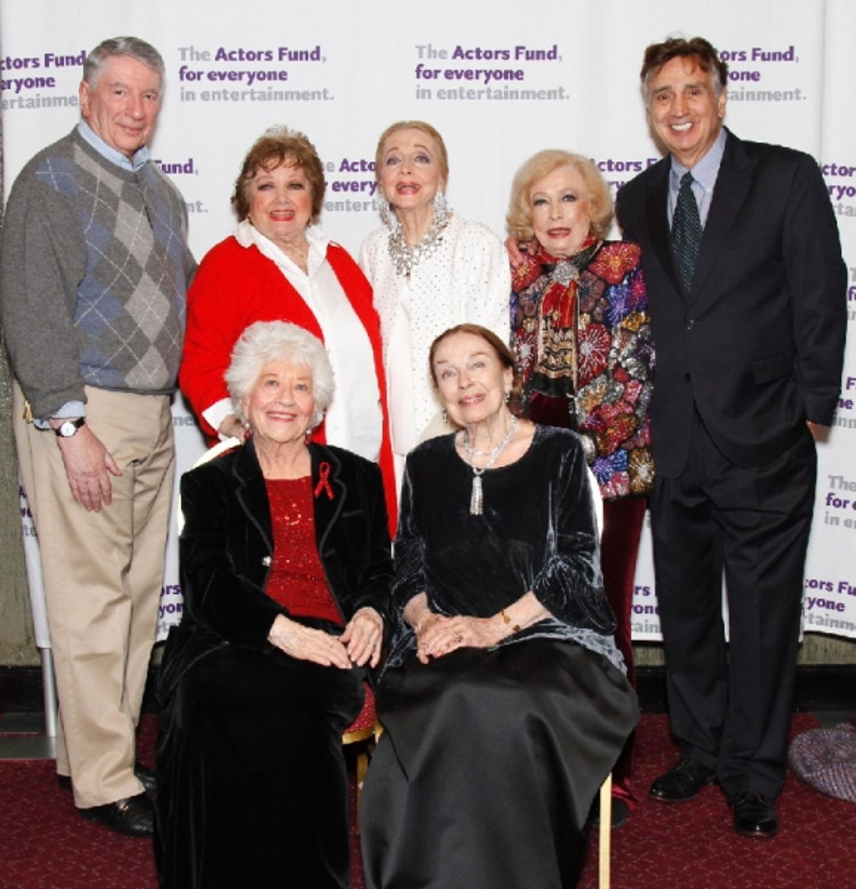 Marin Wiviott, Pat Marshall, Charlotte Rae, Anne Jeffreys, Patricia Morison, Jane Kean and Lohn Bowab at 