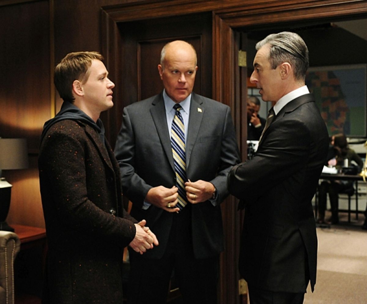 T.R. Knight, Mike Pniewski,  Alan Cumming at 