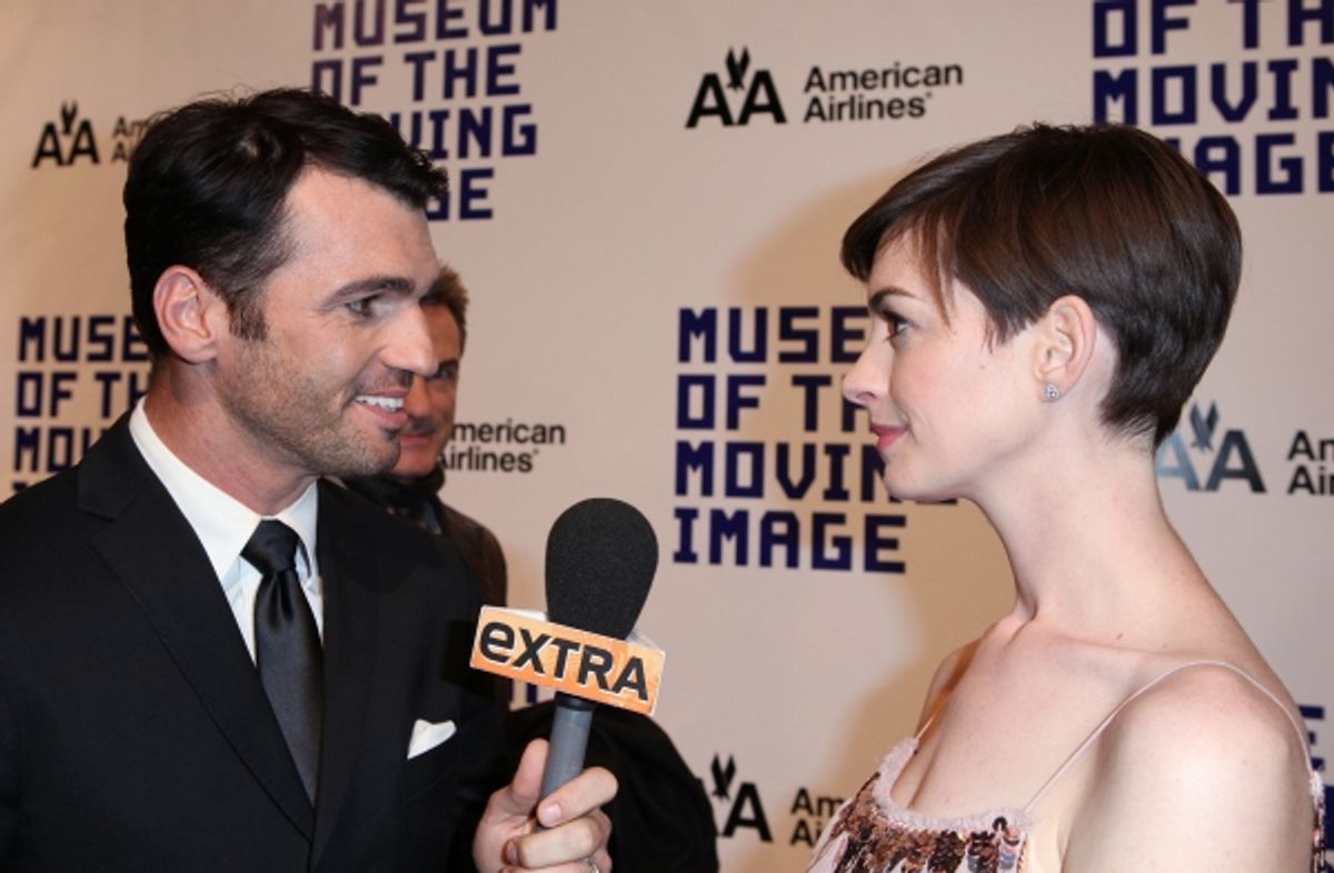 Tony Dovolani & Anne Hathaway  at 