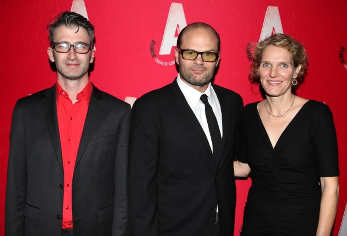 Daniel Aukin, Chris Bauer and Melissa James Gibson at 