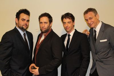 Greg Hildreth, David Rossmer, Christian Borle, Rick Elice  Photo