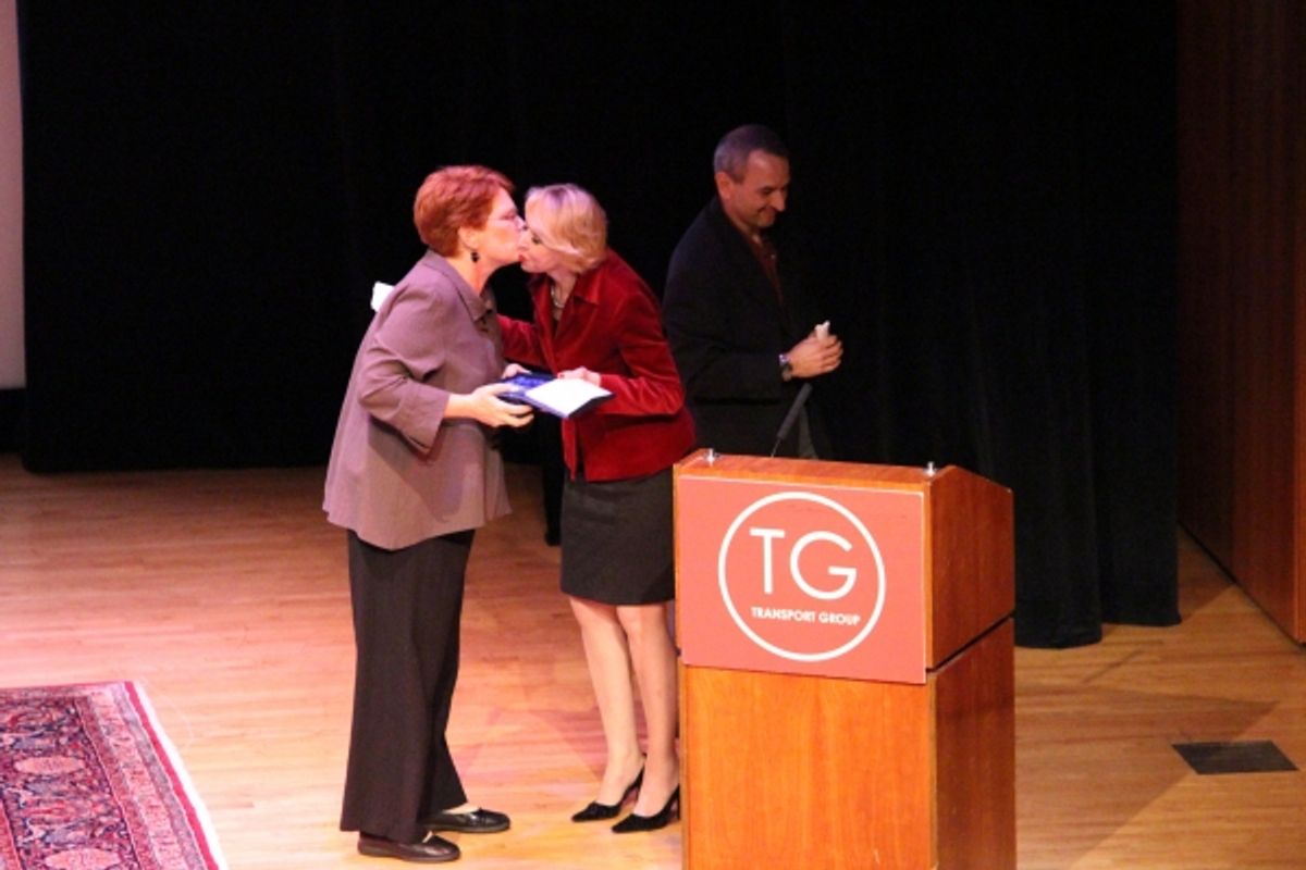 Sue Frost, Julie Halston, Joe DiPietro at 