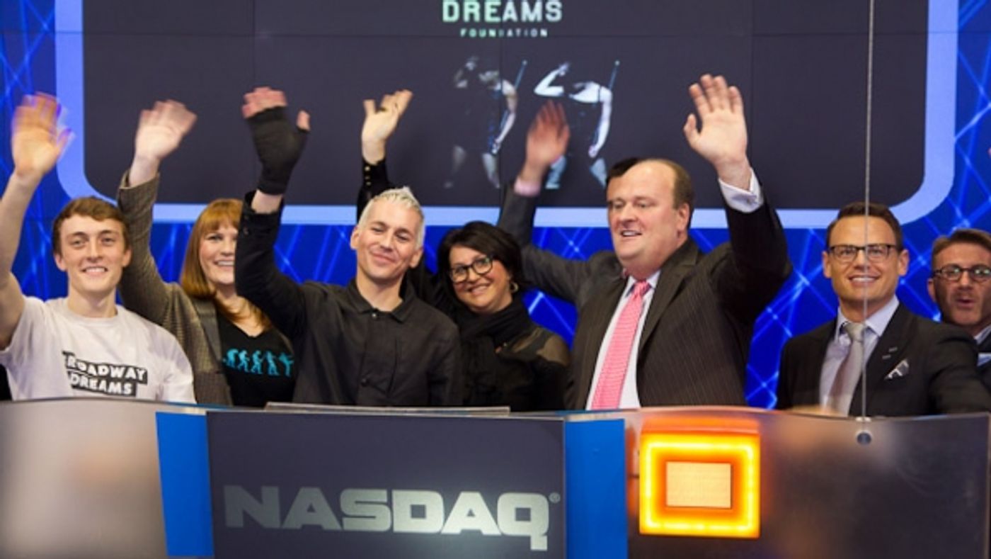 Photo Flash: Tony Vincent & Broadway Dream Foundation Ring NASDAQ Bell  Image