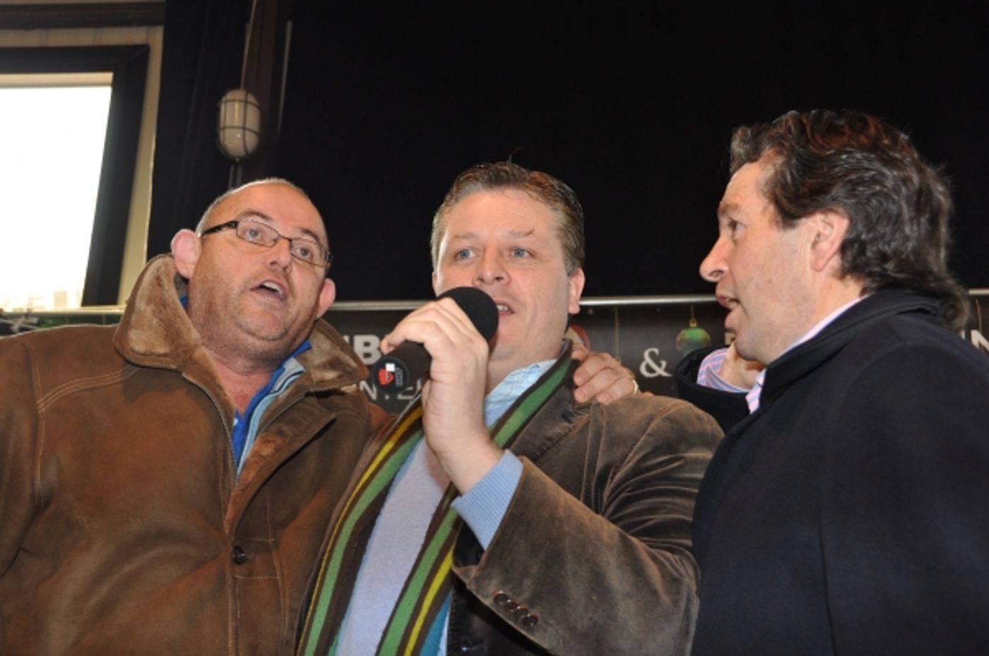 Photo Coverage: The Irish Tenors Visit Hurricane Sandy Victims in Breezy Point  Image