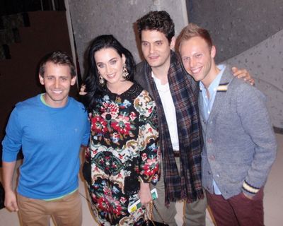  BENJ PASEK and JUSTIN PAUL with KATY PERRY and JOHN MAYER Photo
