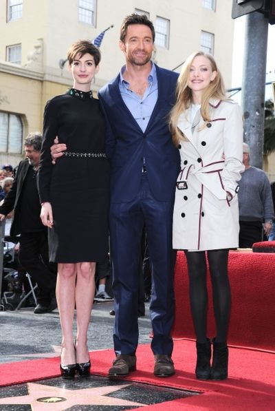 Mandatory Credit: Photo by Stewart Cook / Rex USA (1185736e)Anne Hathaway, Hugh Jackm Photo