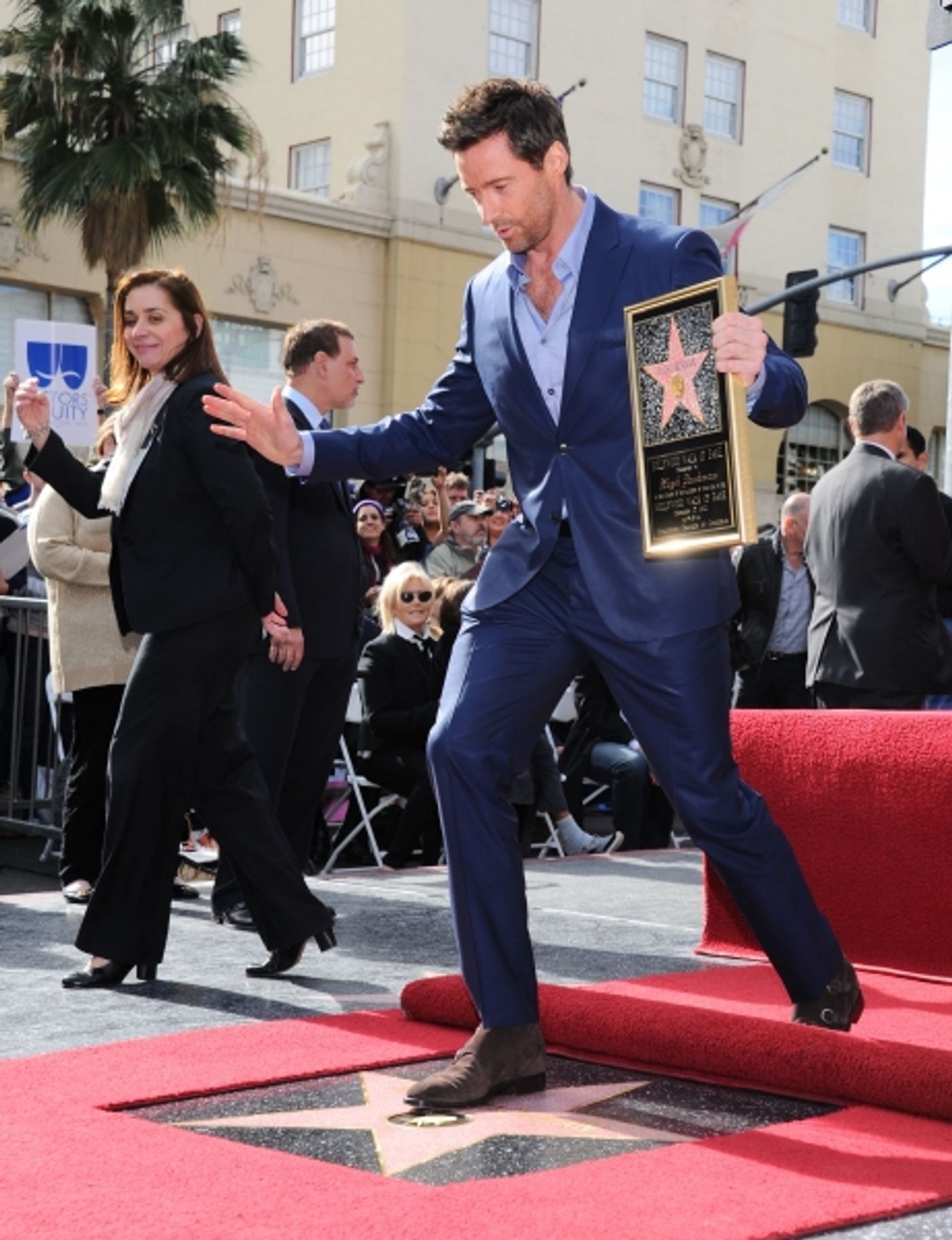 Photo Flash: Hugh Jackman Honored with Star on Hollywood Walk of Fame  Image