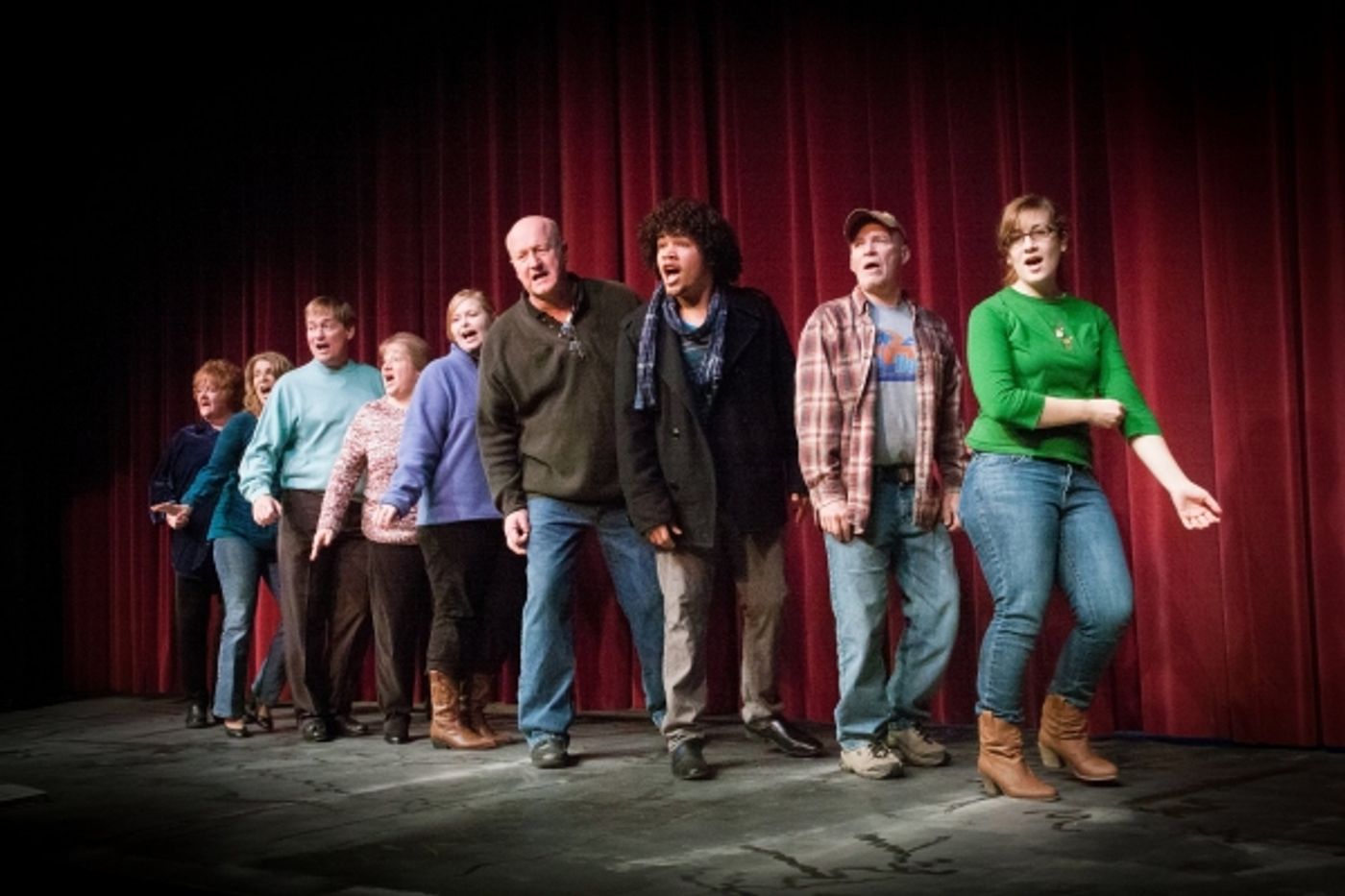 Photo Flash: Sneak Peek at Rehearsals for A MUSICAL CHRISTMAS CARD  Image