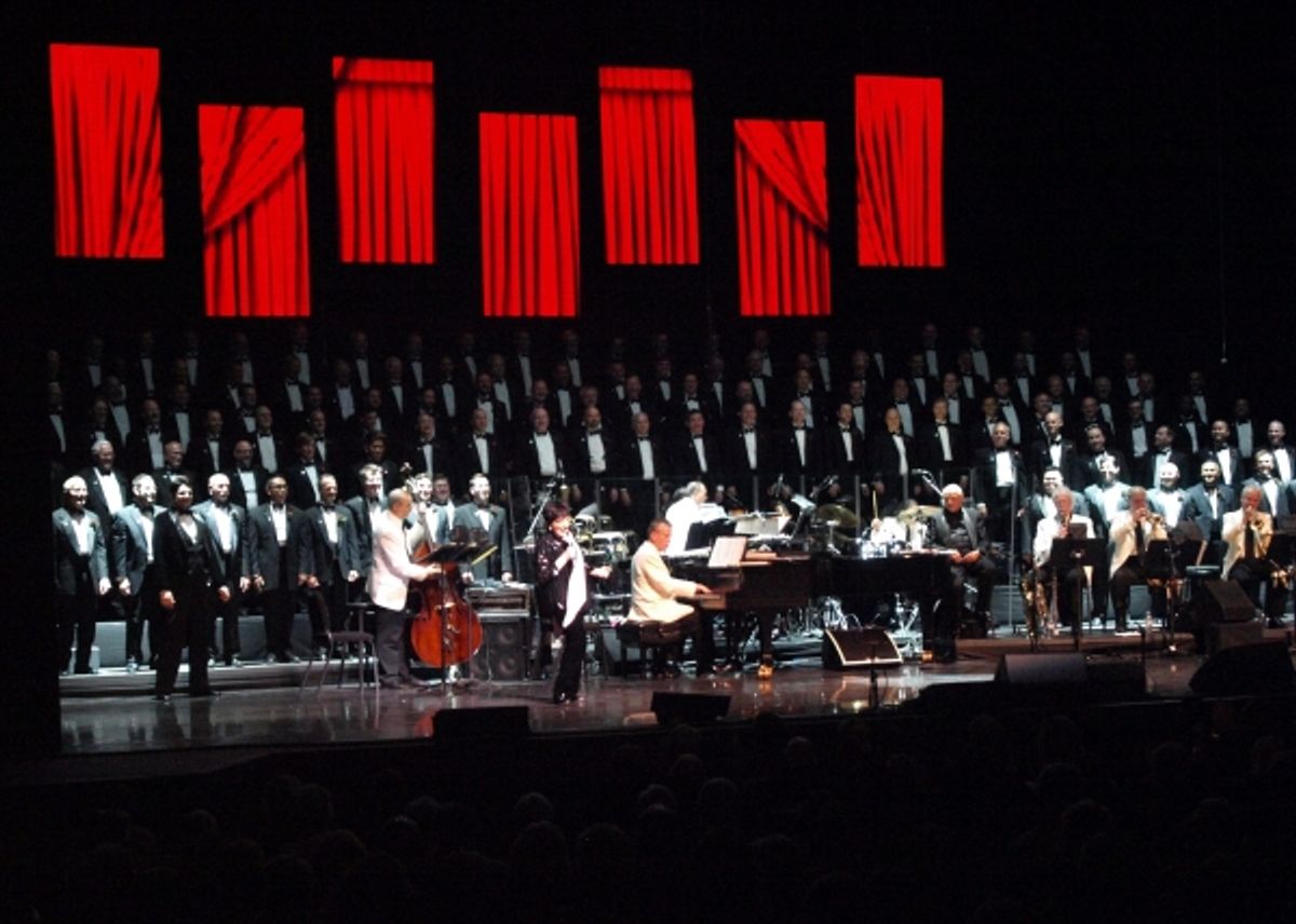 Liza Minnelli and Billy Stritch with MenAlive at 