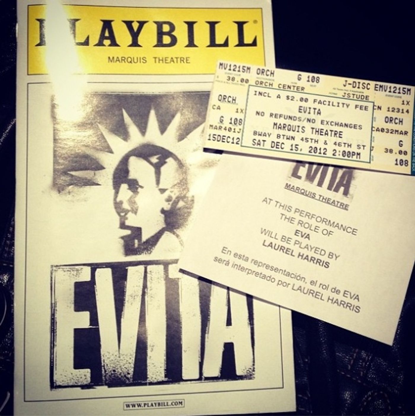 Photo Flash: Saturday Intermission Pics, Dec 15 - NEWSIES, EVITA Send Thoughts to Newtown, SantaCon & More! Image