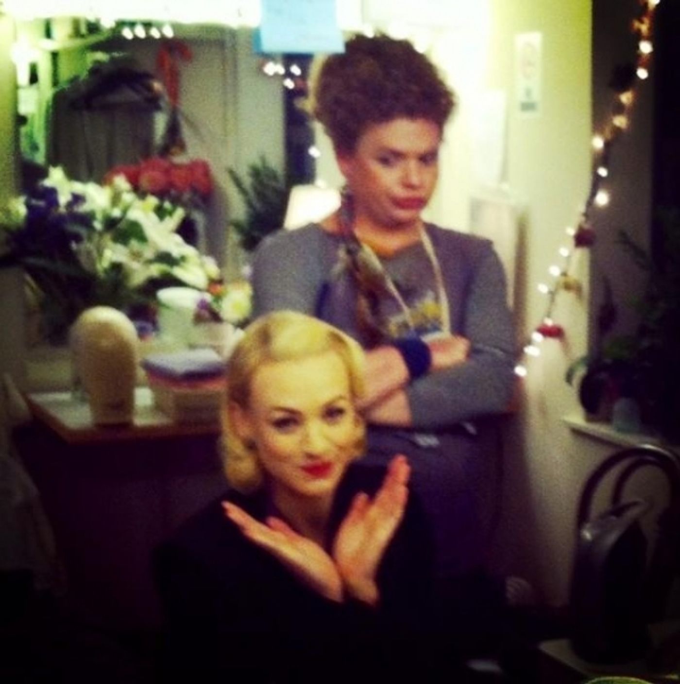 Photo Flash: Saturday Intermission Pics, Dec 15 - NEWSIES, EVITA Send Thoughts to Newtown, SantaCon & More! Image