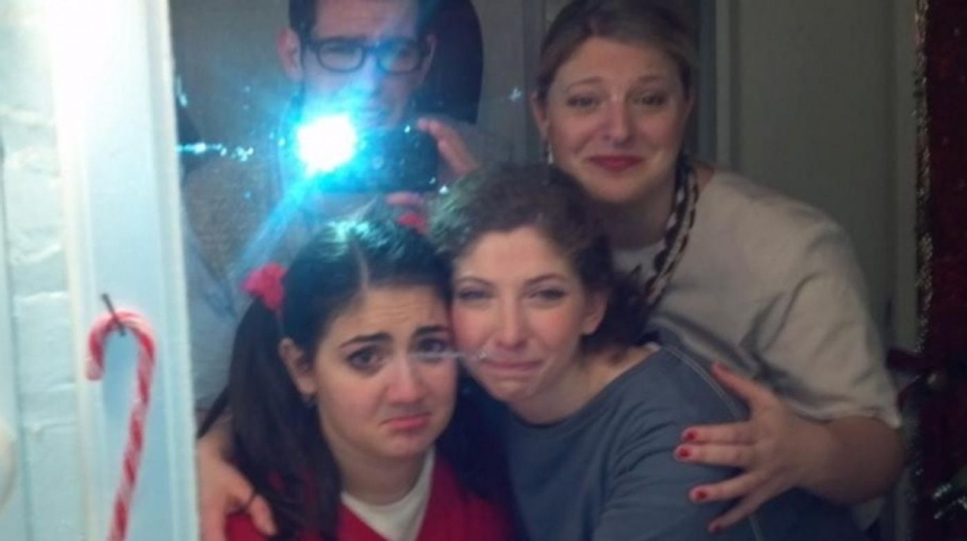 Photo Flash: Saturday Intermission Pics, Dec 15 - NEWSIES, EVITA Send Thoughts to Newtown, SantaCon & More! Image